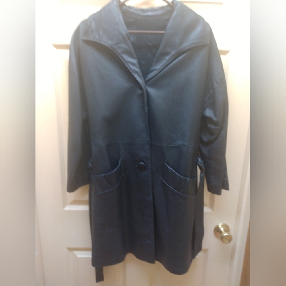 Midnight Blue leather Jacket for Women